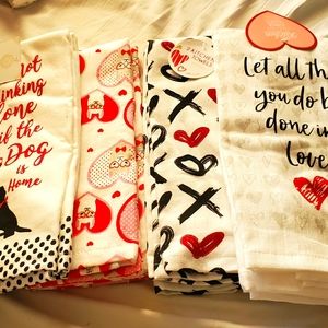 Valentine kitchen towels